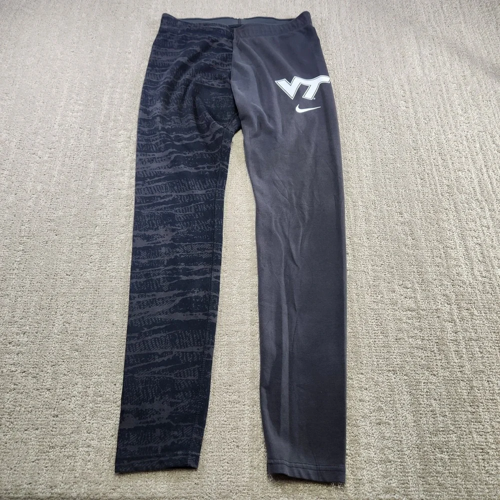 Virginia‎ Tech Hokies Pants Women Medium Nike Leggings NCCA Training Athleisure